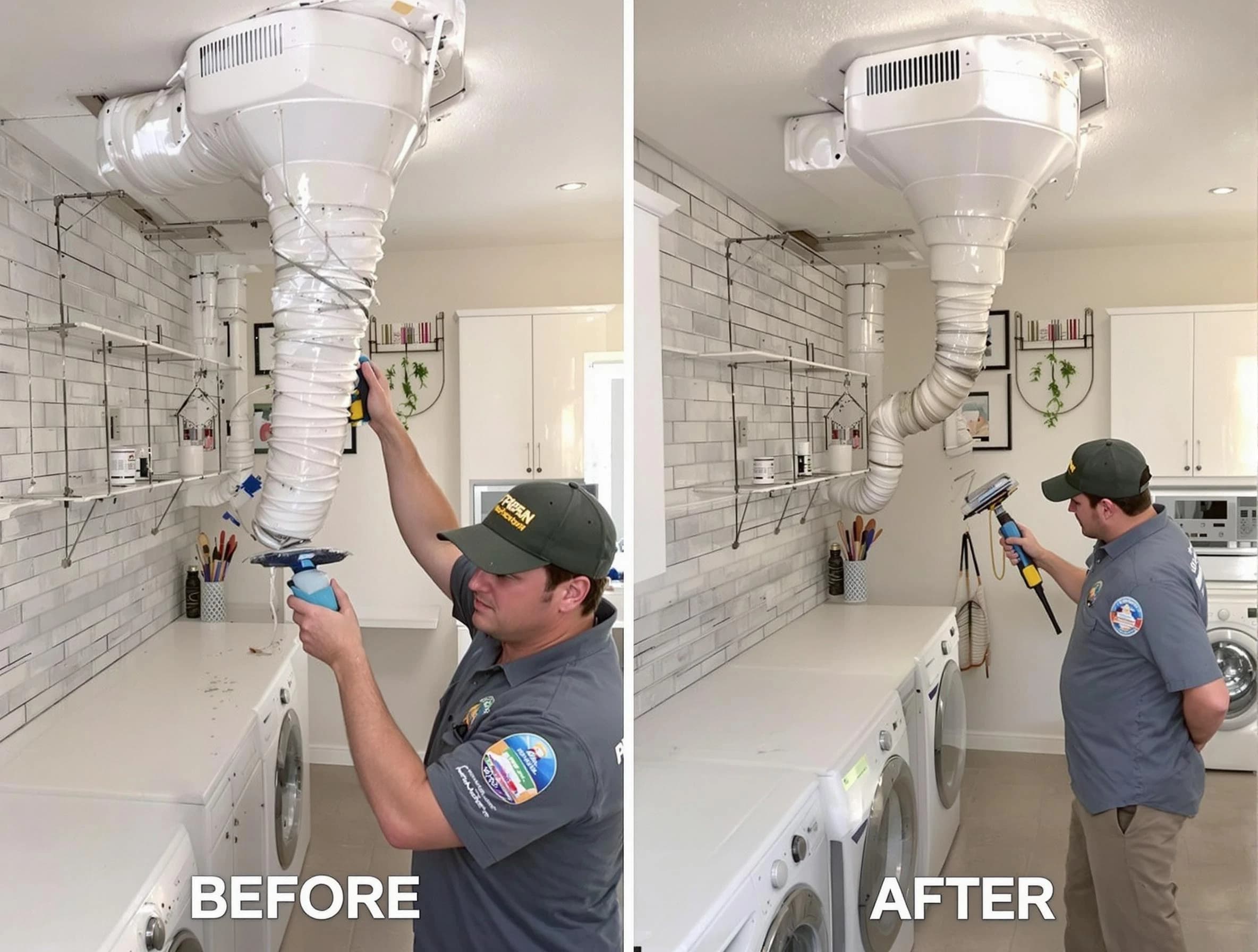 Professional dryer exhaust vent cleaning by Clarksville Dryer Vent Cleaning in Clarksville