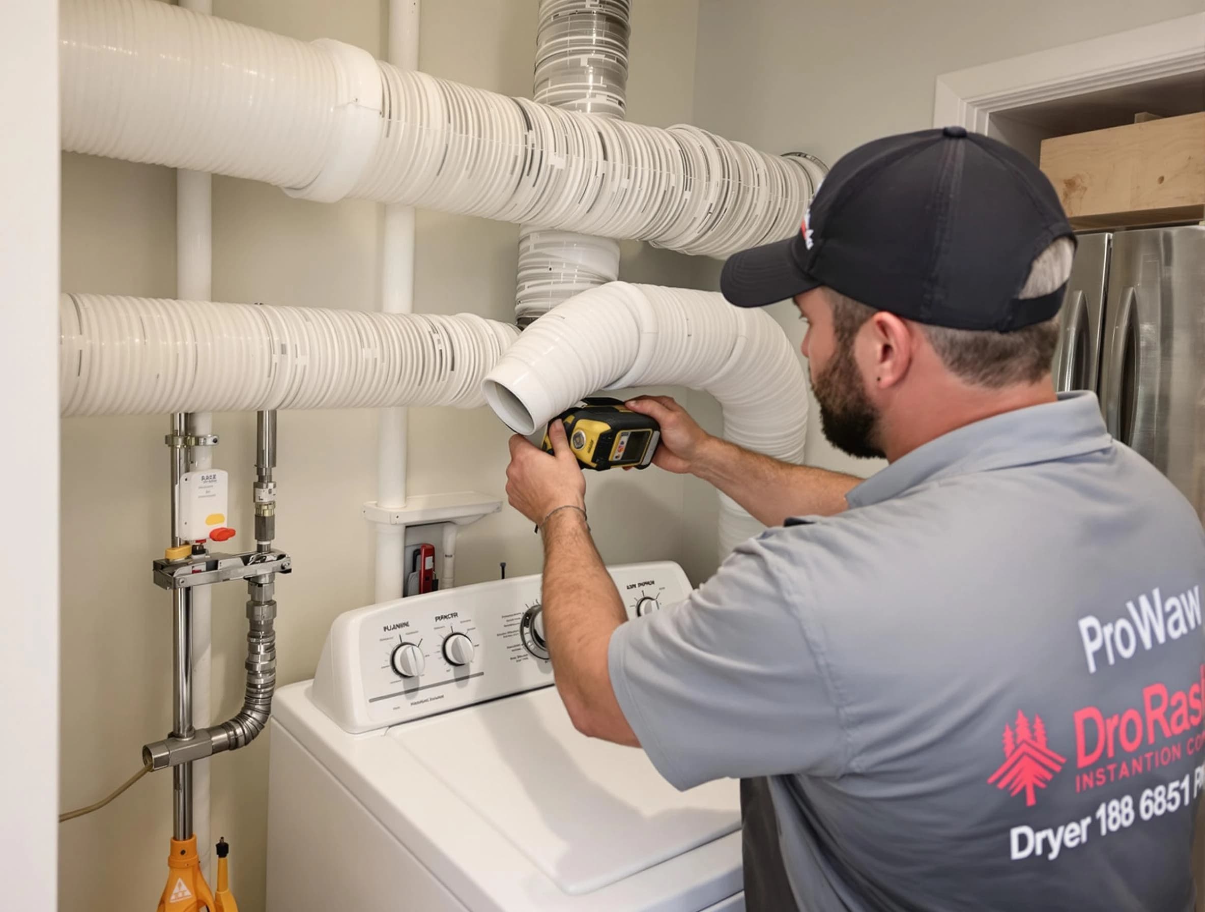 Professional dryer vent hose installation by Clarksville Dryer Vent Cleaning in Clarksville