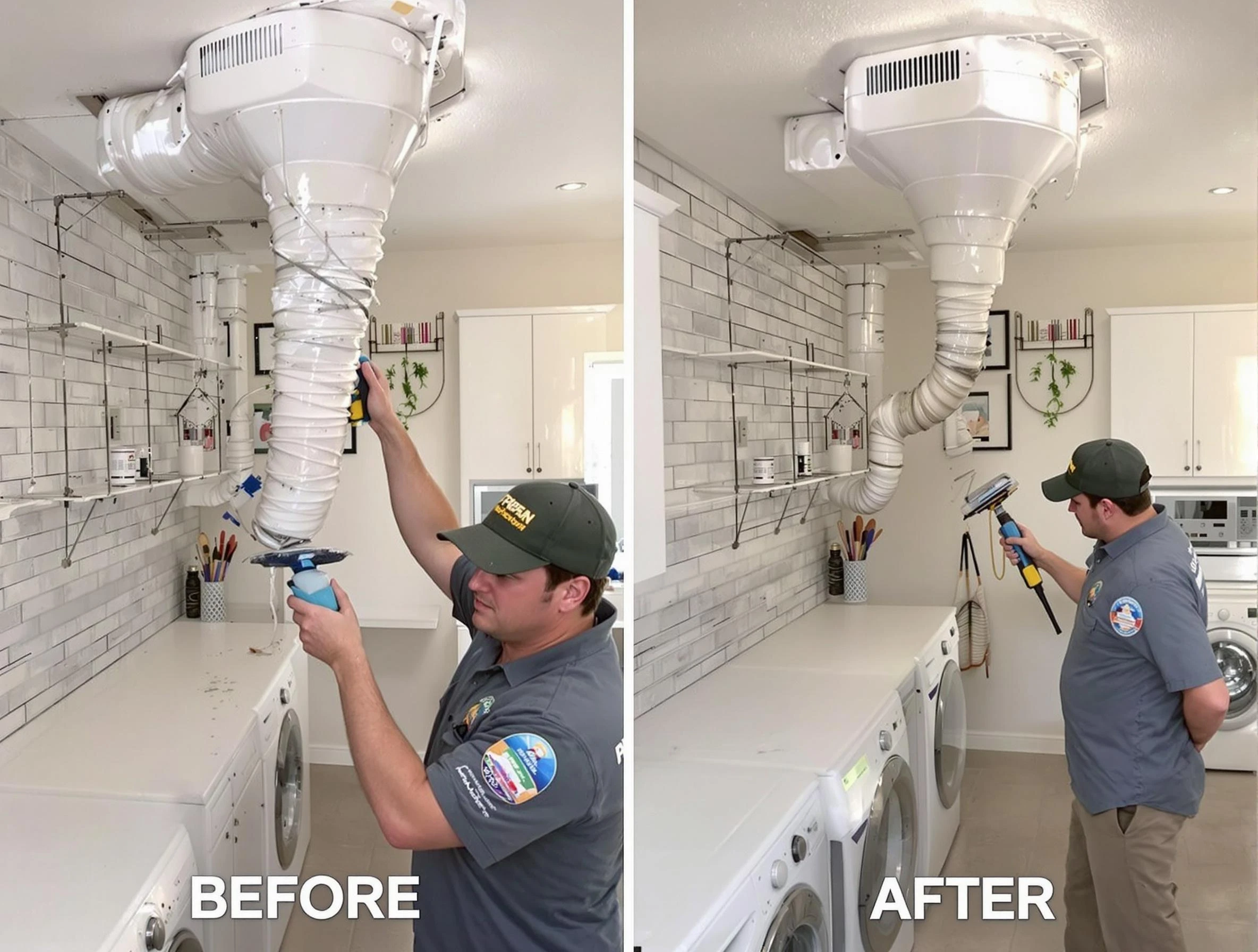 Professional dryer exhaust vent cleaning by Clarksville Dryer Vent Cleaning in Clarksville